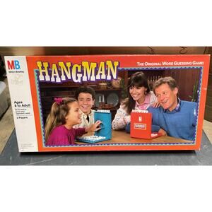 Vintage Hangman The Original Guessing Game By Milton Bradley
